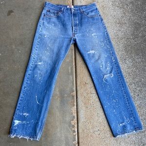 501 vintage ripped painters jeans